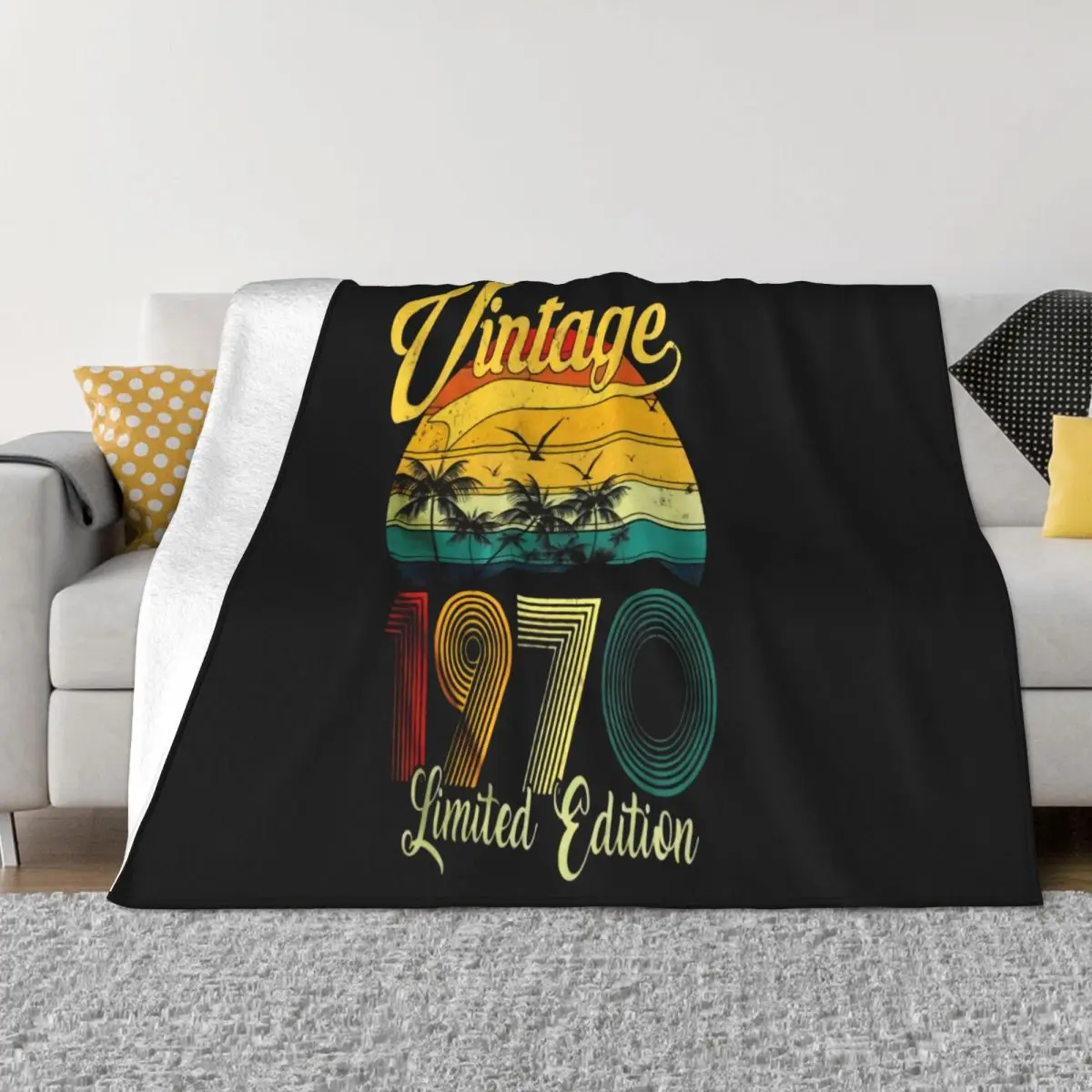 Винтажное одеяло на день рождения подарок для Menfunny Tee новинка 1970 летняя мода 2021