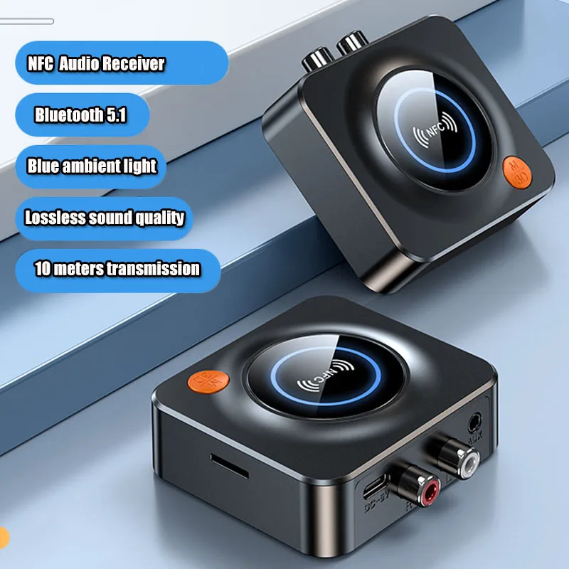 

Bluetooth-приемник 3,5 мм, NFC, стерео, AUX, RCA