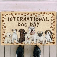 international dog day custom doormat 3d printed door mat non slip door floor mats decor porch doormat