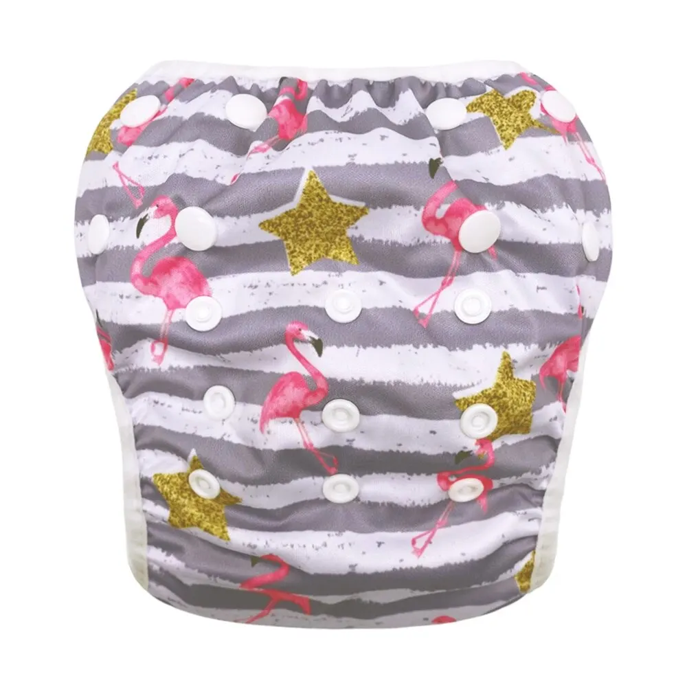 Детские летние дышащие сетчатые подгузники унисекс с регулируемой талией для