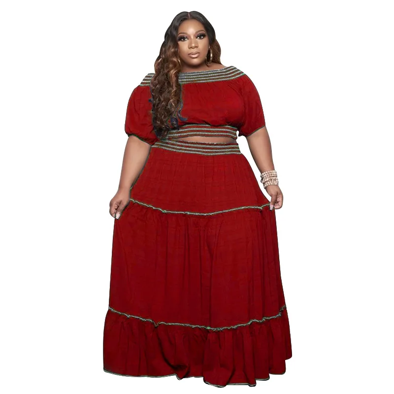 Women's Sequin Dress Solid Dress Sets Elastic Waist  Floor-Length Plus Size Women Clothing 2022 Fashion Sexy Dress Short Loose