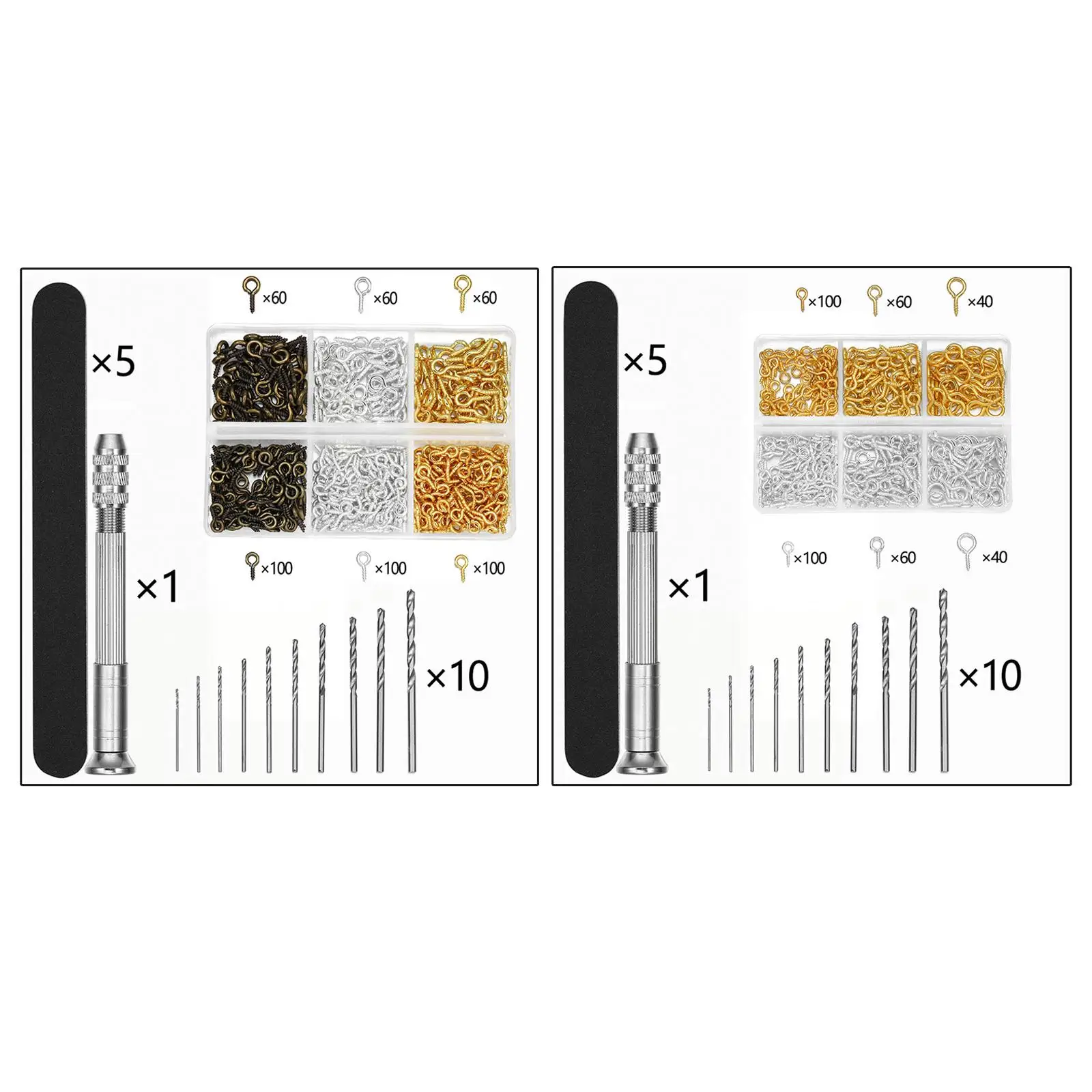 

Precision Pin Vise Hobby Drill Bits with Model Twist Hand Drill Bits Set for DIY Drilling Woodworking Tool Accessories