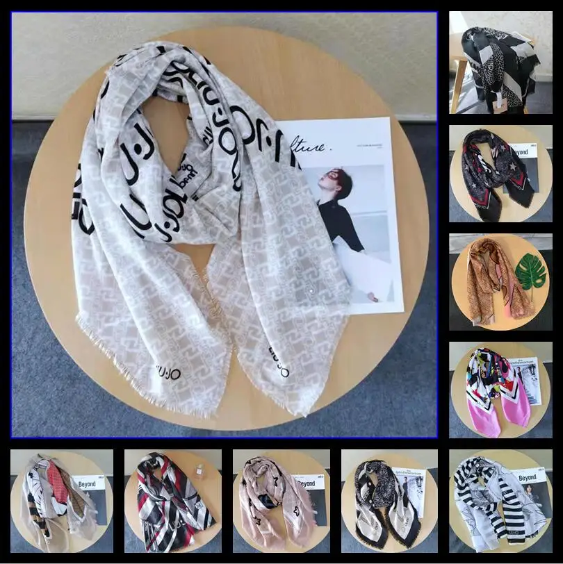 Модный женский шарф liu jo высокого качества классический осенне-зимний теплый