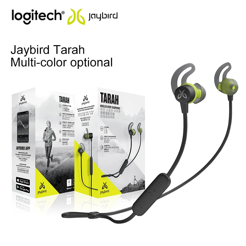

Оригинальные Водонепроницаемые Беспроводные спортивные наушники Logitech Jaybird Tarah с Bluetooth для спорта, подходят для музыки и звонков