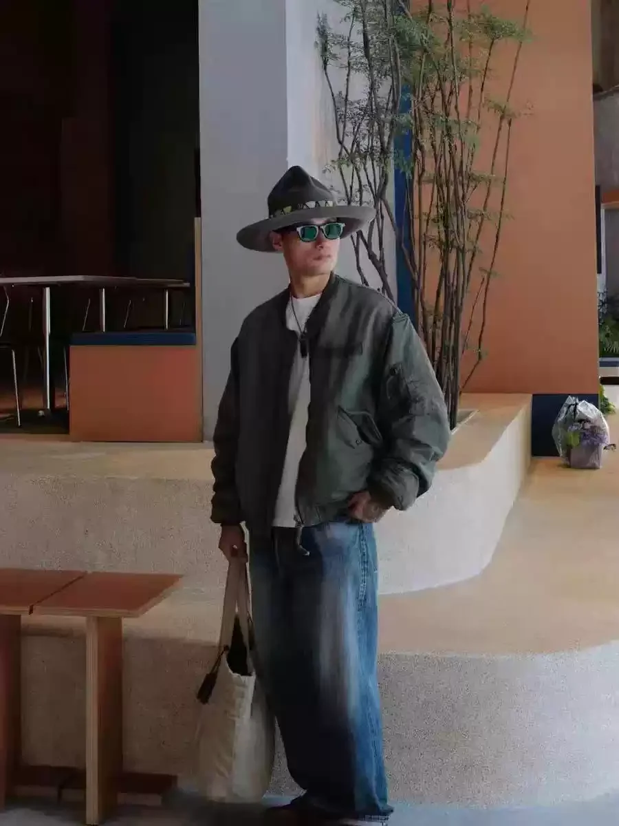 VISVIM FIL 23AW THORSON MA1 Японская потертая летная куртка окрашенная грязью