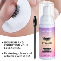 50ml professional eye lashes foam cleaner individual eyelash extension cleanser shampoo eyelashes detergent makeup remover