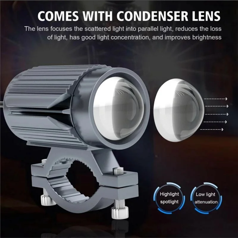 Светодиодный прожектор 12 В для электрического велосипеда внешняя фара мотоцикла