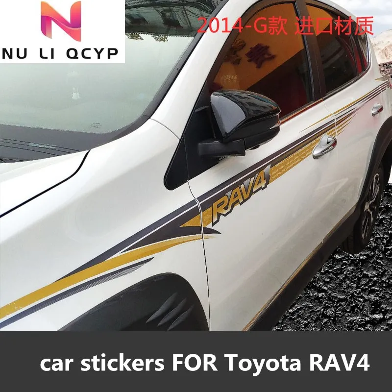 FOR Toyota RAV4 2009-2019 car sticker body appearance decoration sports fashion car sticker film accessories