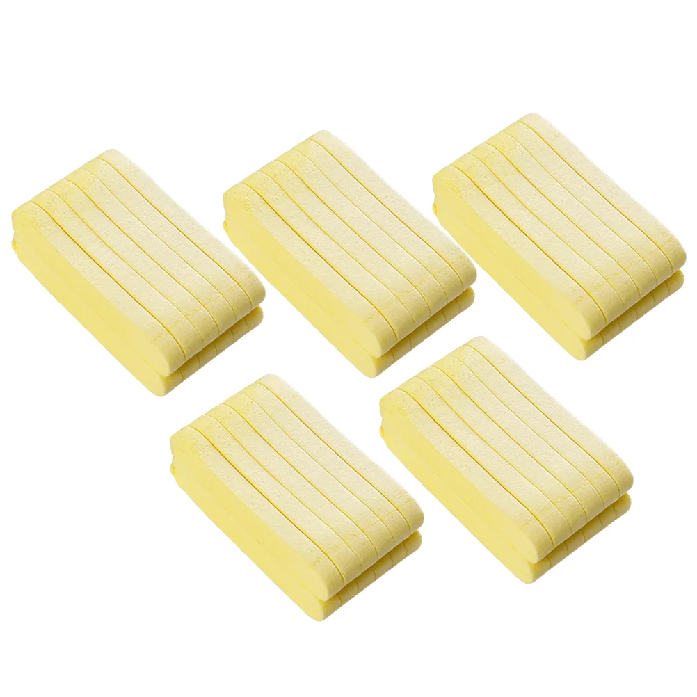 96pcs Sponges Compressed Sponges Makeup Removal Sponges for Cleansing Exfoliating ( Yellow )