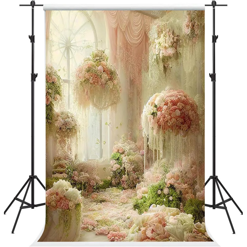 

Фон для фотосъемки Mehofond розовые цветочные Оконные Занавески для беременных женщин на свадьбу День рождения портрет Декор Фон для фотостудии