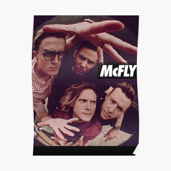 Mcfly Band Футболка-постер с изображением рыбий глаз винтажная забавная настенная