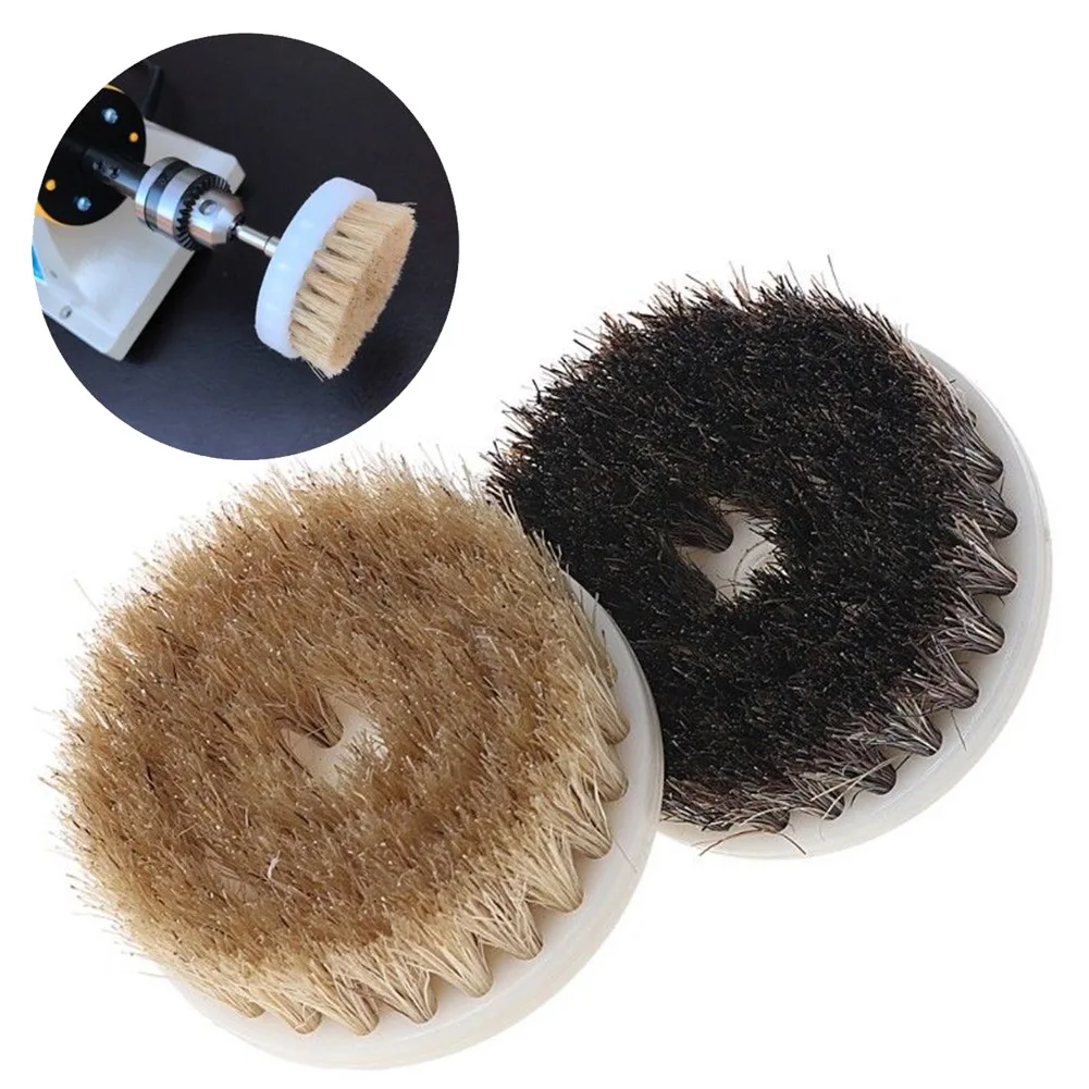 

60mm Drill Powered Brush 6mm Shank Scrub Drill Brush Head For Cleaning Tile Grout Carpet Upholstery Car General Scrubbing