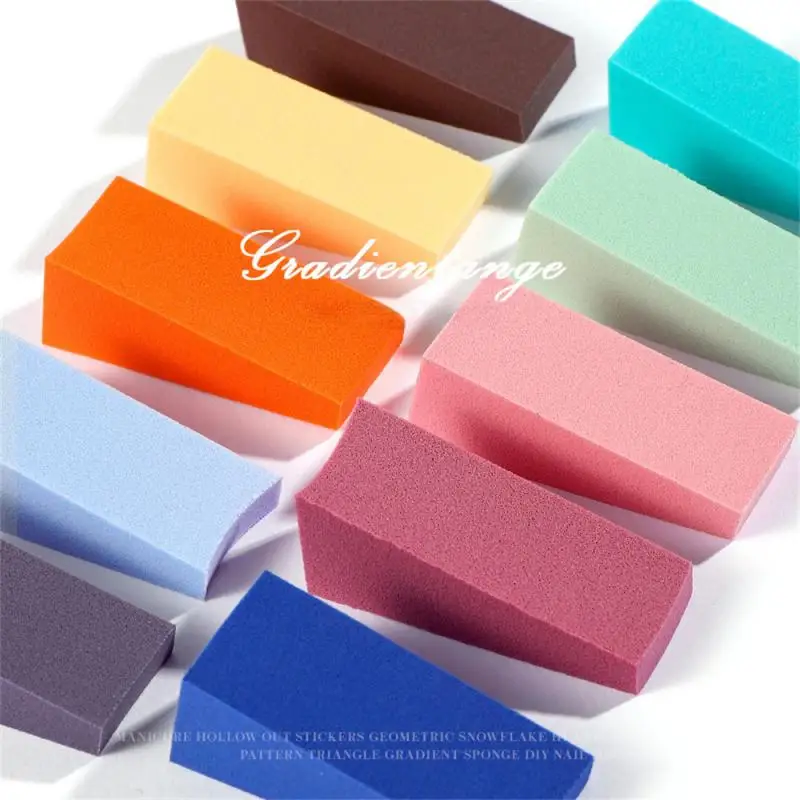 

Sponge Sponge Tool Elastic Beautiful And Practical Delicate Feel Easy To Carry Manicure Tools Nail Sponge Gradient Color