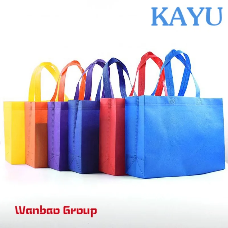 stock promotional colored wholesale eco friendly shopping pp non woven bag