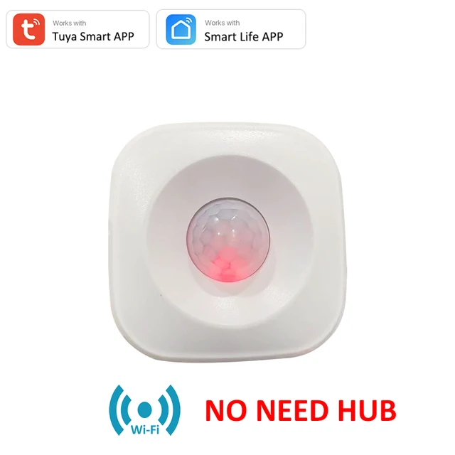 Tuya Wi-Fi PIR Датчик движения Детектор движения Датчик Приложение SmartLife Беспроводная система домашней безопасности работает с наборомсценариев Alexa
