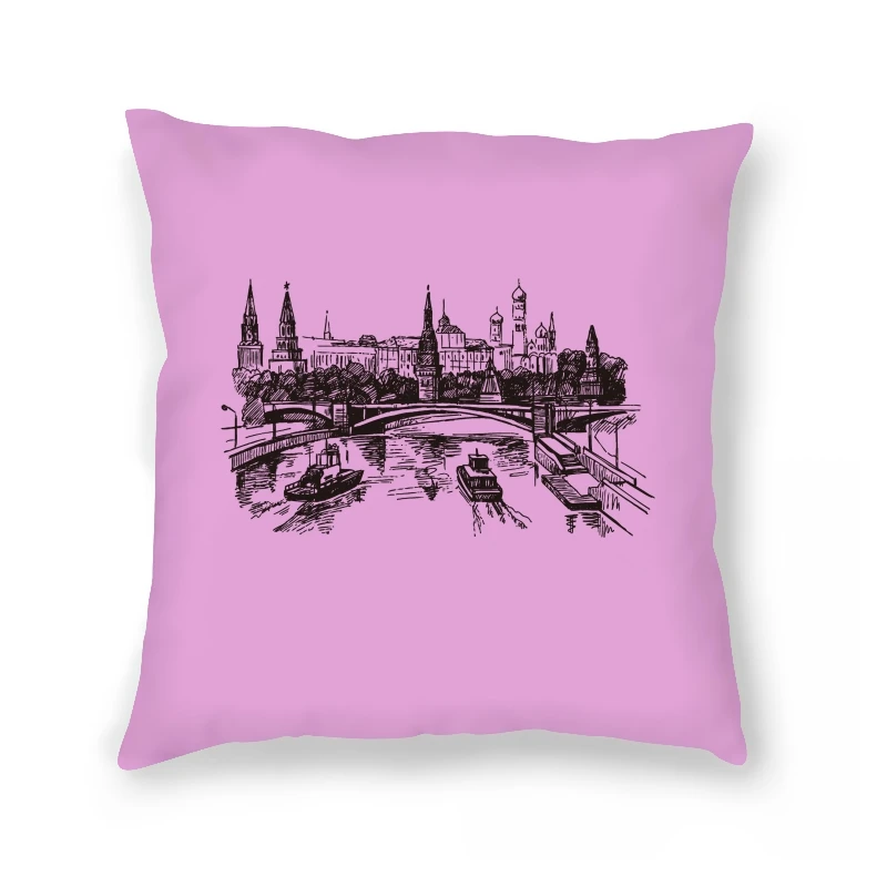 

2018 New Fashion Russian famous buildings Casual Pillow Case
