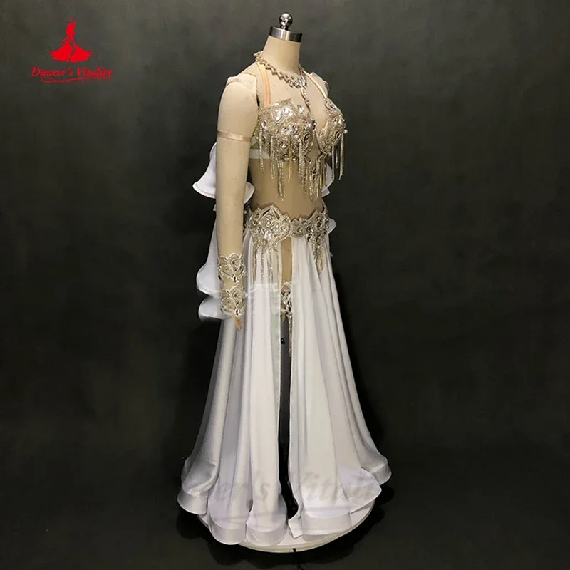 Женский комплект для танца живота бюстгальтер старшеклассников длинная юбка с