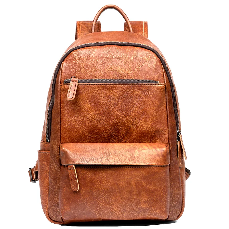 Роскошный дизайнерский винтажный дорожный рюкзак 2022 мягкий ручной работы из