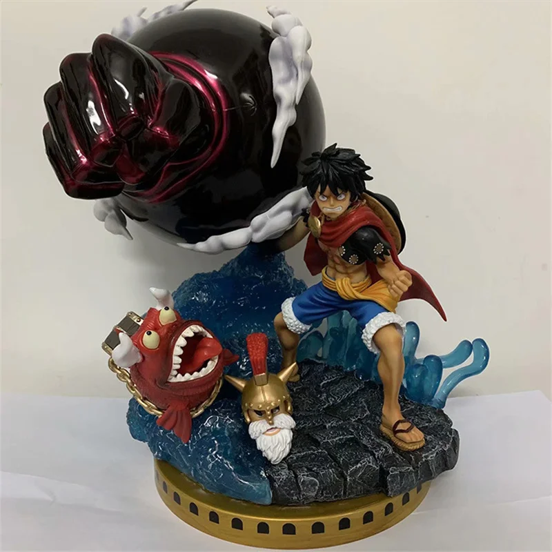 

Anime One Piece Monkey D Luffy GK Gladiator Very Large PVC Action Figure Collectible Model Doll Toy 38cm