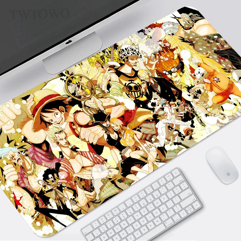 

Anime One Piece Mouse Pad Gamer XL New Large HD Mousepad XXL Mouse Mat Natural Rubber Anti Slip Soft Laptop Table Mat Mouse Mat