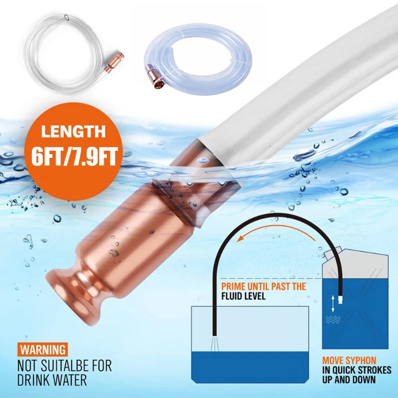 1,8 м/2,5 м газовый сифон, заправочный газовый сифон, насос, бензиновый топливный водопроводный шейкер, сифон, безопасный сифон с самовсасывающ...