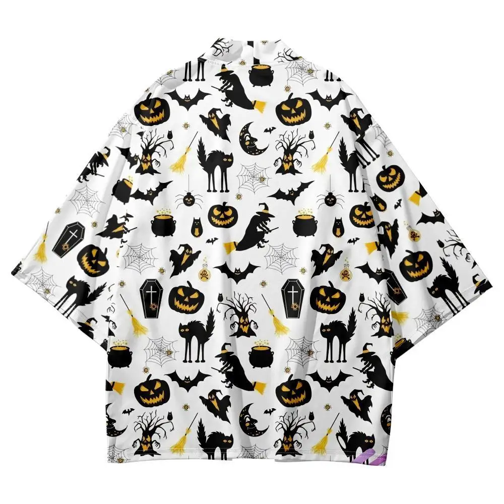 

Кимоно мужское традиционное в японском стиле на Хэллоуин, кардиган юката с принтом, рубашки для косплея, хаори, уличная одежда оверсайз