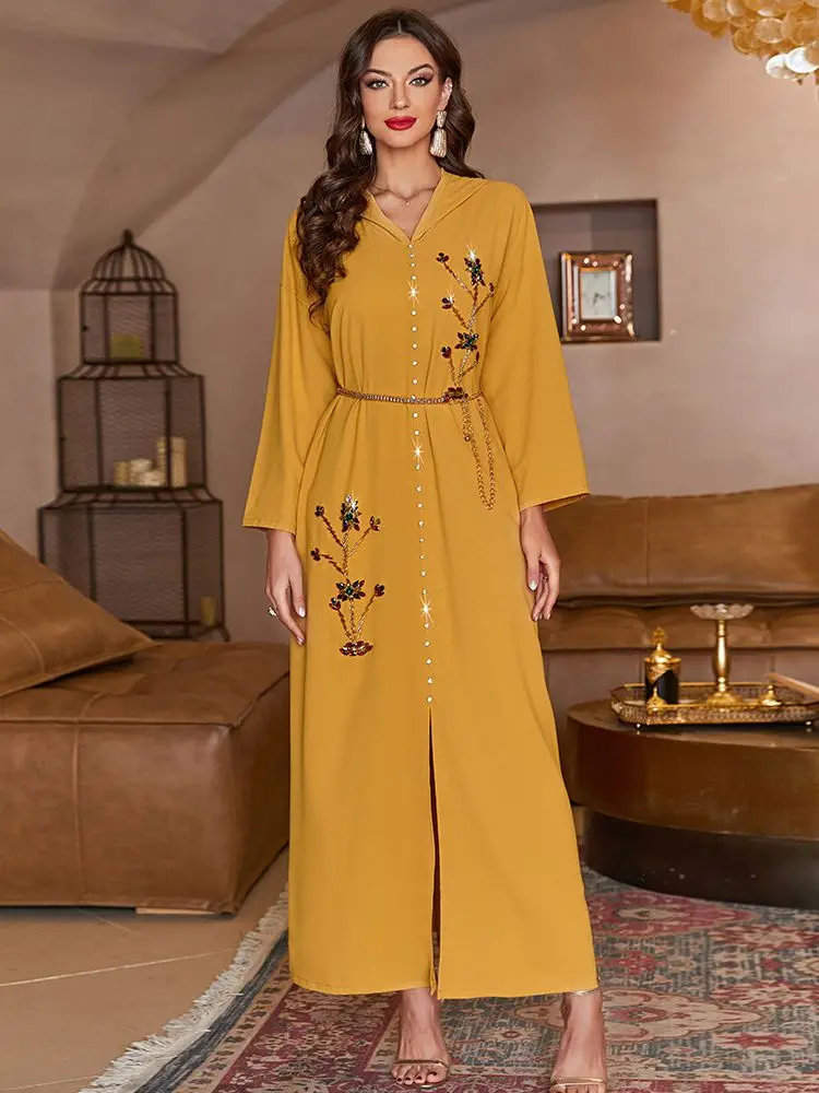 Рамадан арабский абайя Дубай, Турция, ислам, мусульманское платье, кафтаны, африканские платья для женщин, длинные женские платья Djellaba