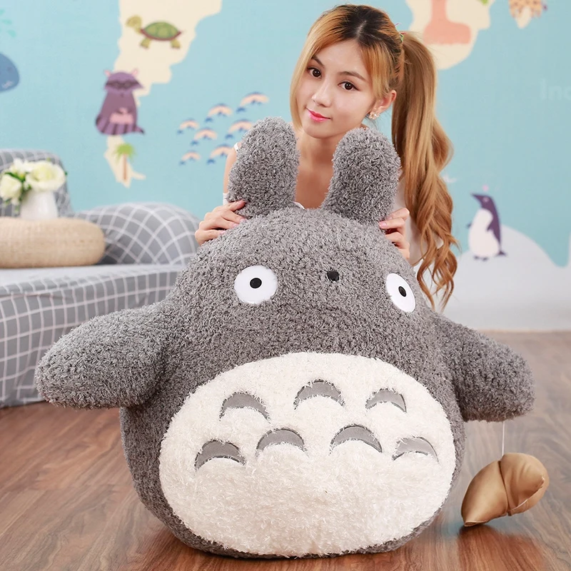 1pc 30-70cm kawaii Totoro Plush Toys Japanese style Studio Ghibli Anime Cat Stuffed Animal Long My Neighbor Pillow for Kids Doll