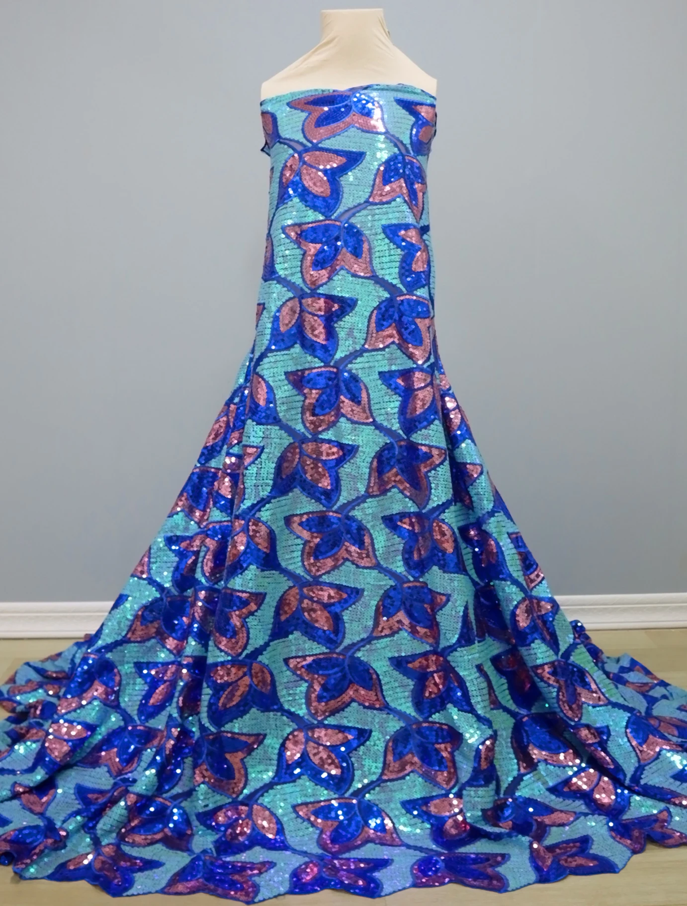 Высококачественная кружевная ткань в африканском стиле для женских платьев на