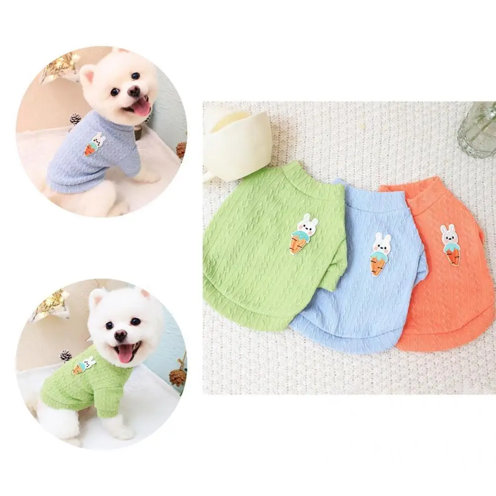 

Beautiful Breathable Cartoon Rabbit Pattern Puppy Clothes for Daily Life