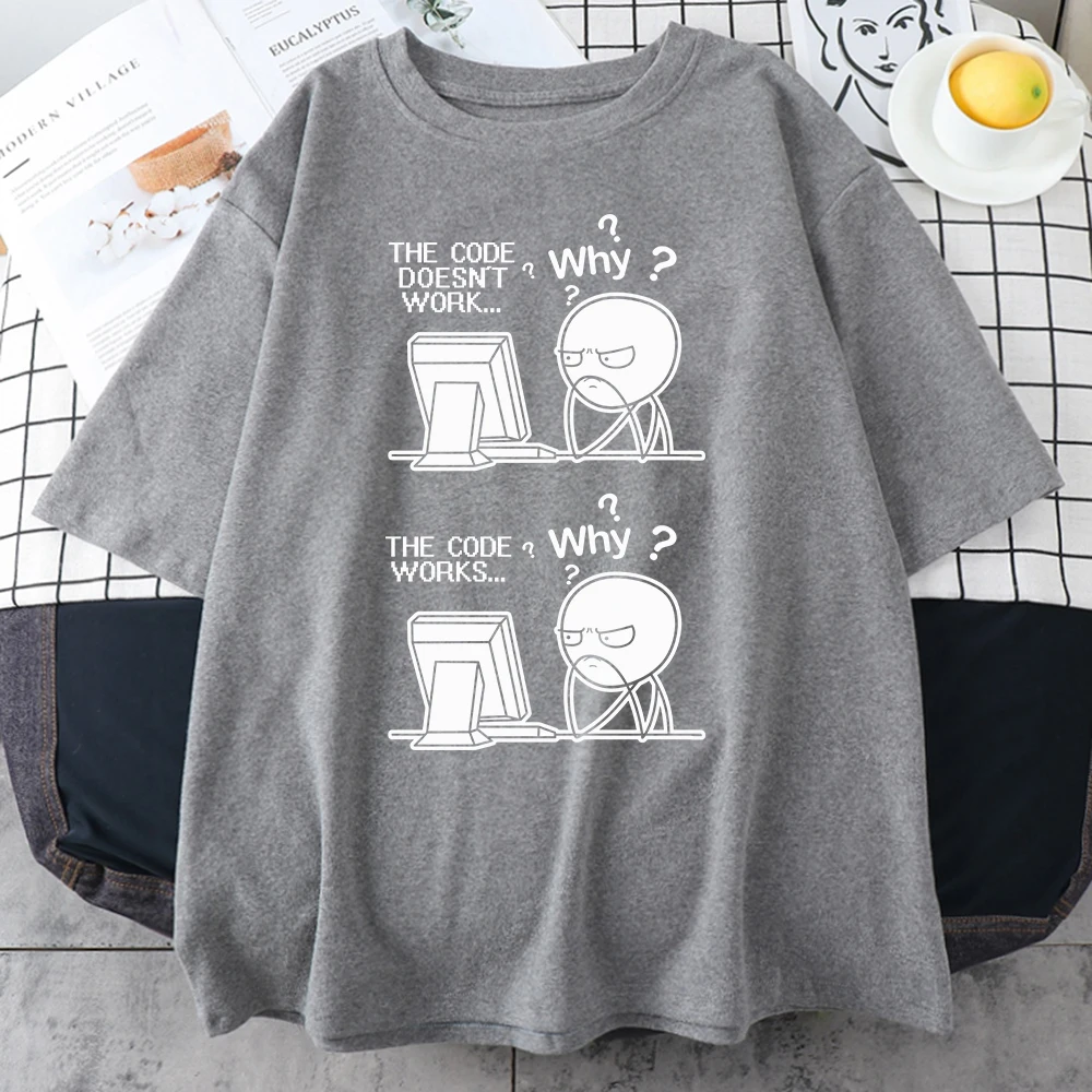 Мужская Забавная Футболка С Кодом Программирования