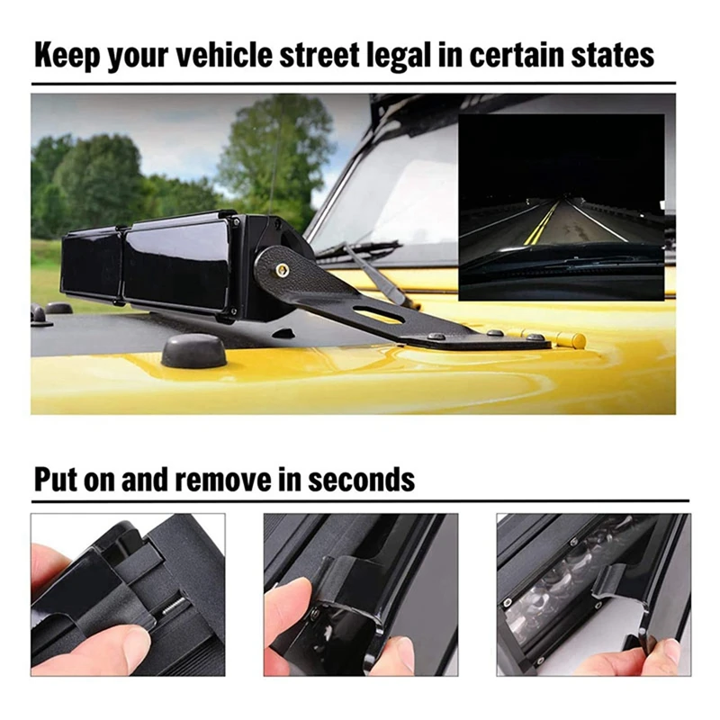 Защитная черная крышка для объектива 2 шт. 20 дюймов внедорожника грузовика