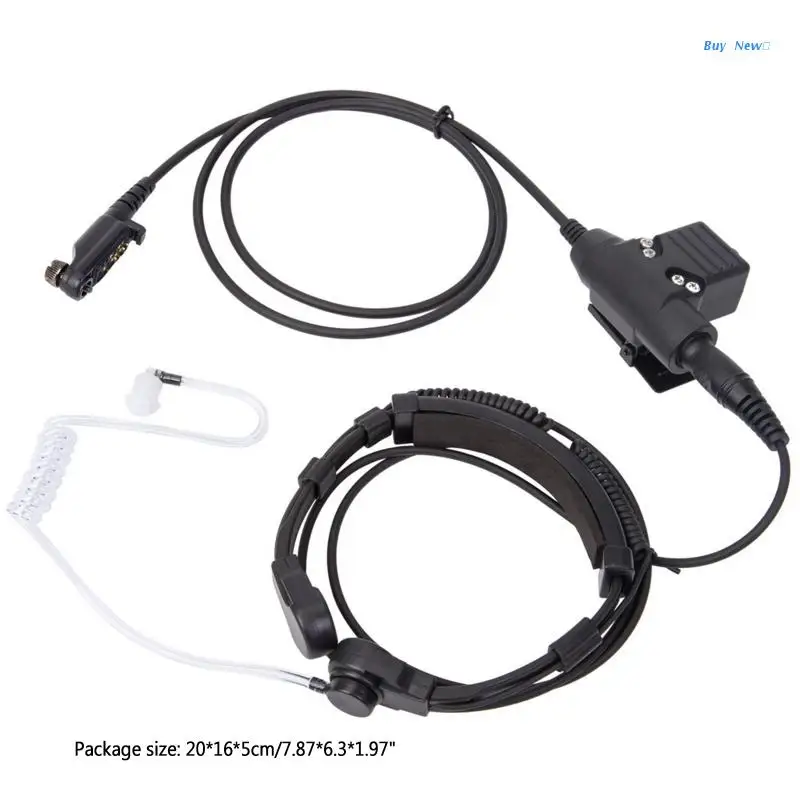 Transparent Duct Sound Earphone forHytera HYT PD600,PD602,PD602G Walkie Talkie