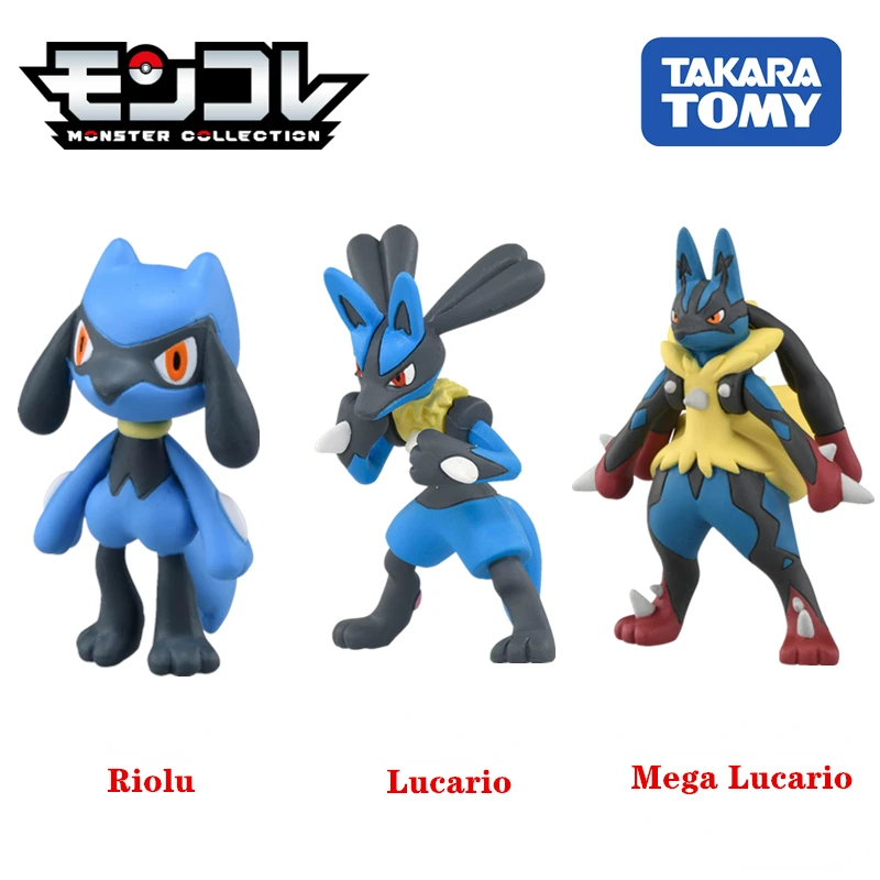

Игрушки TAKARA TOMY Pokemon Riolu Evolution Series, Аксессуары для автомобилей, детские куклы, рождественские подарки
