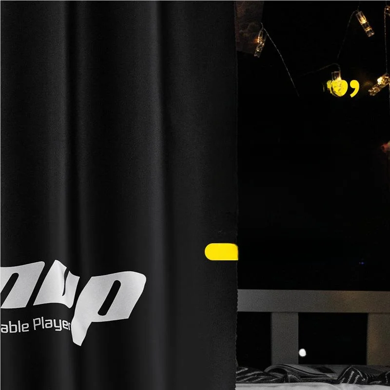 Студенческое общежитие сильная затеняющая занавеска для кровати чистый черный