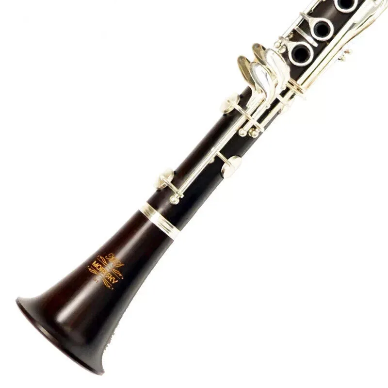 

Ebony Clarinet Bb 17 Key Silver plated copper Grenadilla Klarinet Sib M1