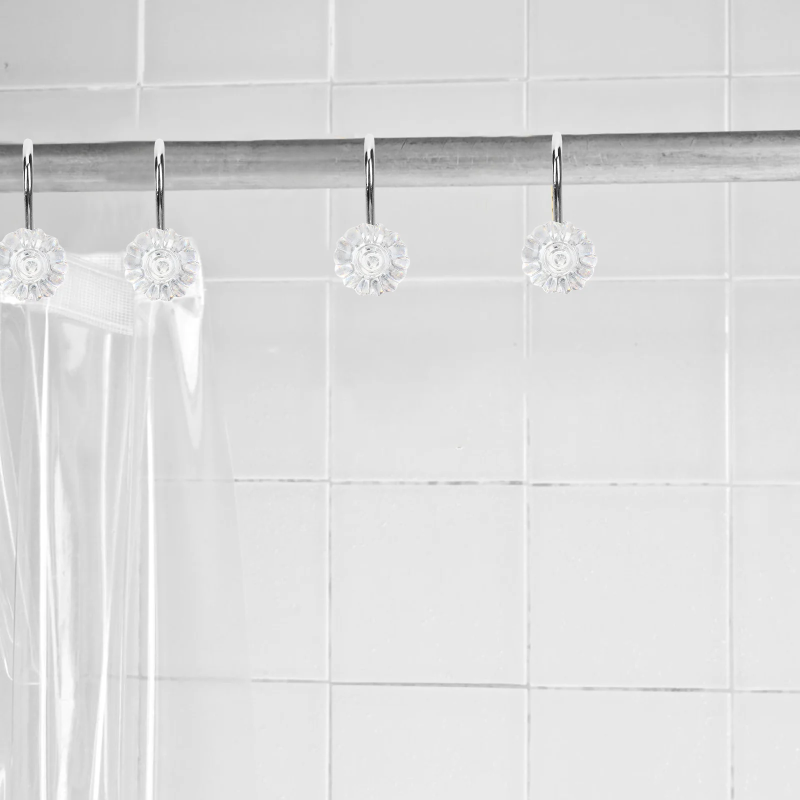 

Shower Curtain Hooks Hook Hanger Rod Ring Rings Glide Rollers Metal Bathroom Decoration Proof Rust Stainless Steel Lantern Towel