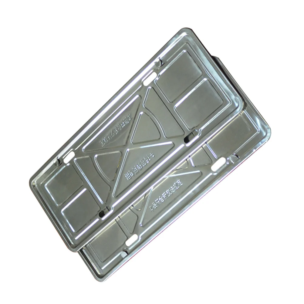 

2PCS Stainless Steel Frame Car License Plate Frame License Bracket Holder