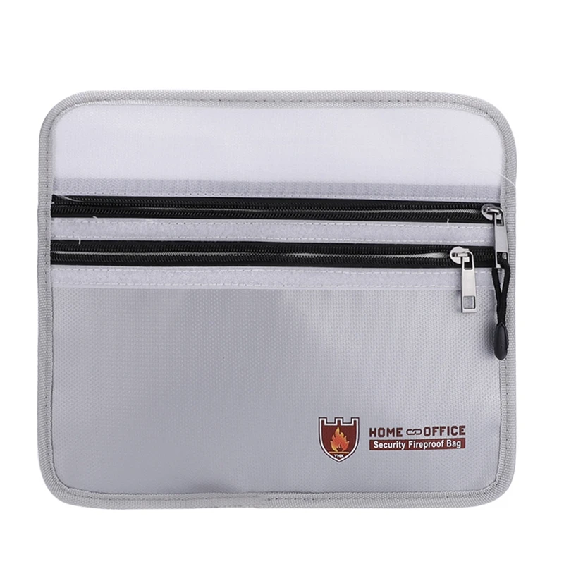 

1Pcs Fireproof Waterproof Document Money Safe Box Secret File Protect Pouch School Office Portable Zipper File Pocket