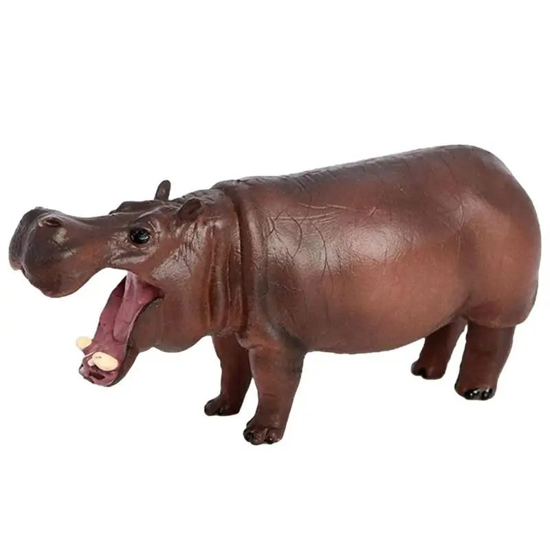 

Мультяшная модель бегемота для многообразных рождественских украшений, праздничный ландшафт, настольный магазин