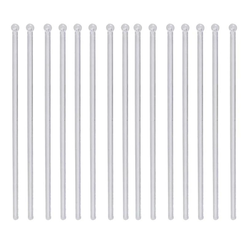 

Transparent Cocktail Drink Bar Muddler Round Head Stirring Mixing Sticks Swizzle Stick Ladle Stirrer For Cocktail