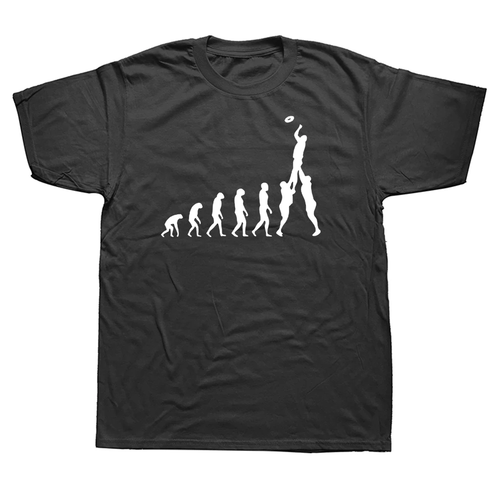 

Funny Rugby Evolution Novelty T Shirts Graphic Cotton Streetwear Short Sleeve O-Neck Harajuku T-shirt Mens Clothing