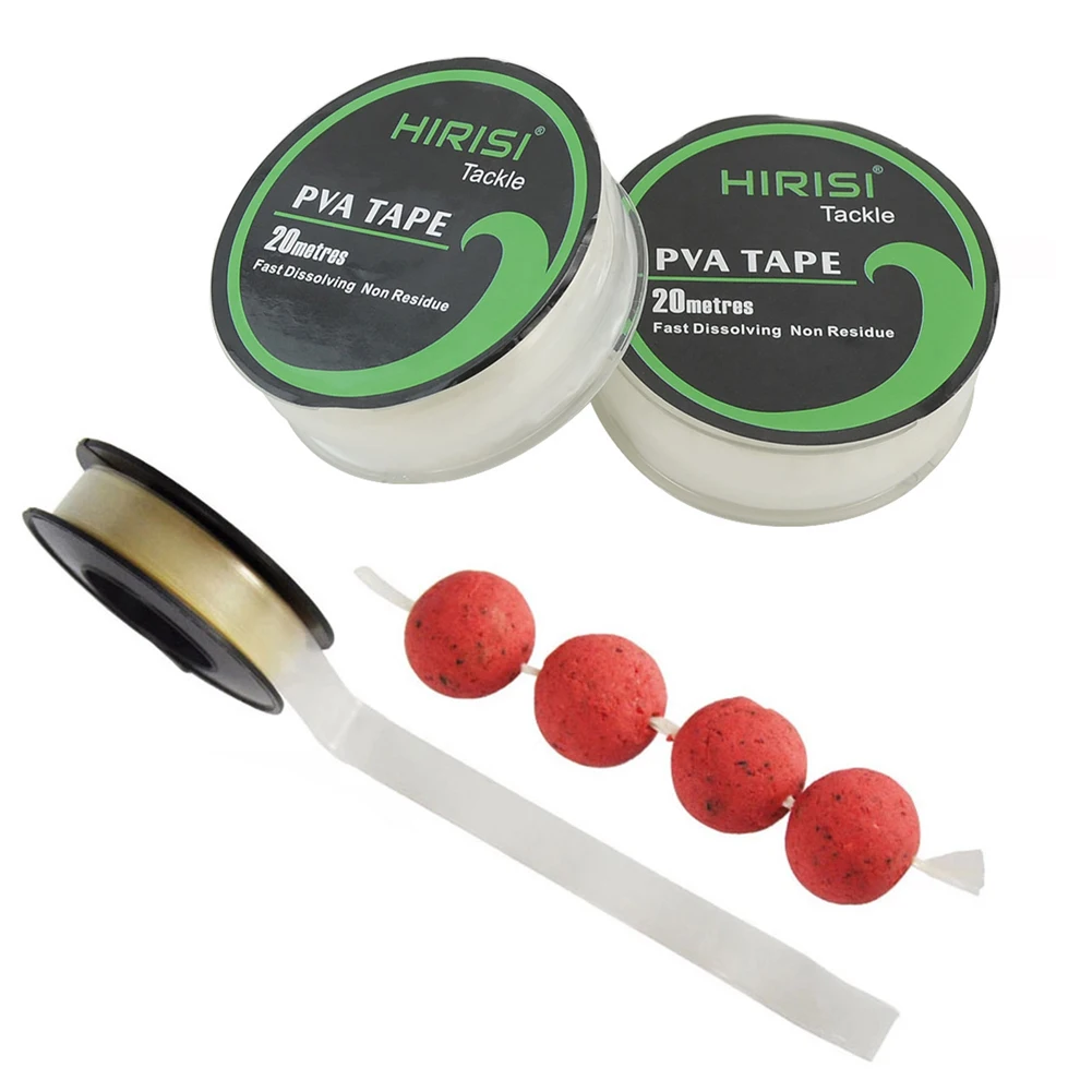 

PVA Tape For Fishing Feeder Water Dissolve 10mmx20m Quick Dissolve Tackle Transparent Environmental Professional Fishing Tool