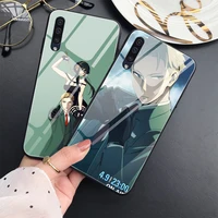 spy x family anime protection shell for samsung galaxy s10 s9 s8 plus s22 s21 s20 fe ultra note 10 lite 20 9 tempered glass case