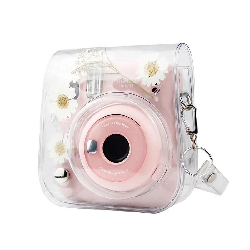 Прозрачный чехол для камеры Fujifilm Instax Mini 11 9 8 Защитная сумка переноски с плечевым