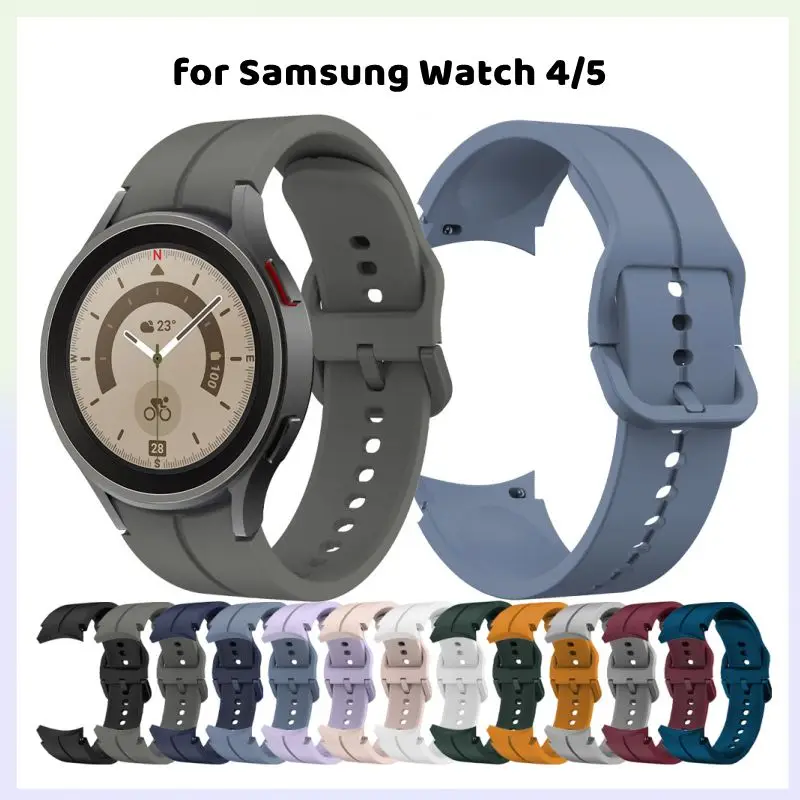 

Origin Silicone Strap For Samsung Watch 5/4 44mm 40mm 45mm Magnetic Buckle Band For Galaxy Watch 4 Classic Watch 5Pro 42/46mm