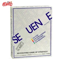 family games card playing card sequence funny strategy entertainment english arabic cards juego de mesa children gift collection