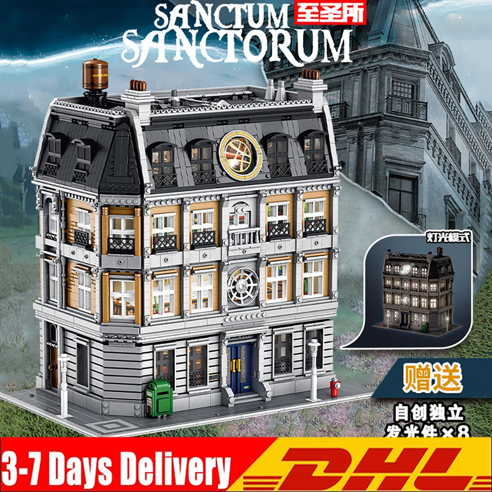 

6632pcs Creative Series Doctor Stranges Sanctum Sanctorum Model Building Blocks Education Bricks Toys Kids Birthday Gifts 10840