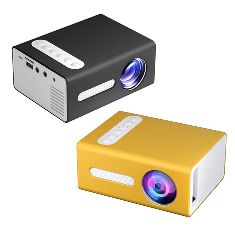 

Quality T300 LED Mini Projector Home Theater Media Audio Player Support 1080P Video Pocket Portable Projector