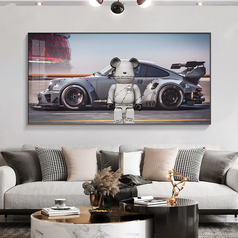 

Мотивационные плакаты на автомобиль, спортивный автомобиль, Lamborghini Porsche, надпись «Чейз ваши мечты», Настенная картина, картины на холсте, дек...